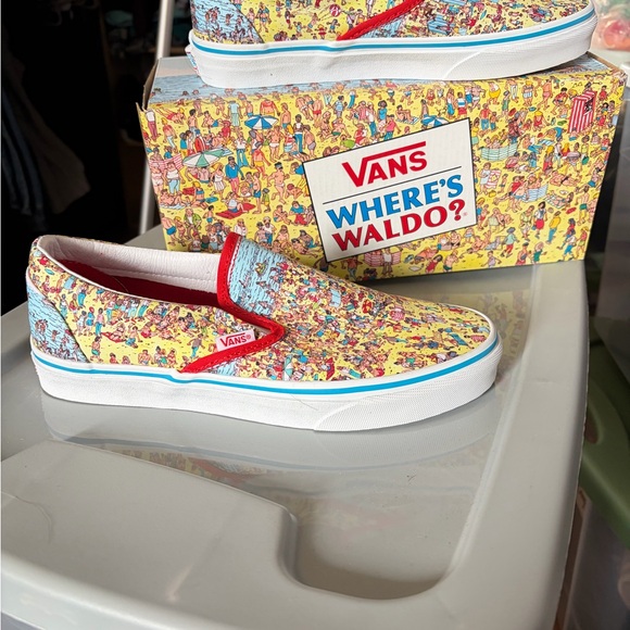 Vans Multicolor Where's Waldo Slip-On Sneakers - Picture 2 of 3